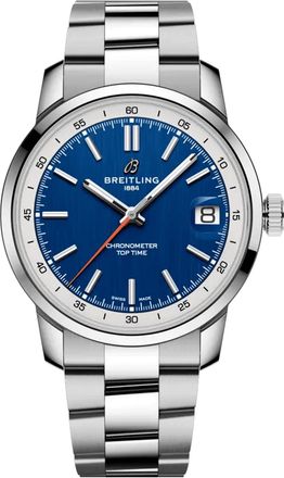 Breitling Top Time Hand Wind Blue Dial Mens Watch AB3113A71C2A1