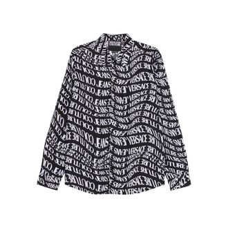 Versace Jeans Couture Camicie Nero, Bianco-Uomo