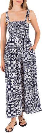 Hurley Beach Club Midi Sundress in Eclipse at Nordstrom, Size X-Large