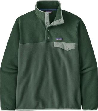 Patagonia Lightweight Synch Snap-T P/O Fleecepullover f&uuml;r Herren | gr&uuml;n