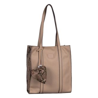 Gabor Luxe Elfie Zip Tote Bag - Dames - Tassen - Beige - Maat: ONE Size Poliester