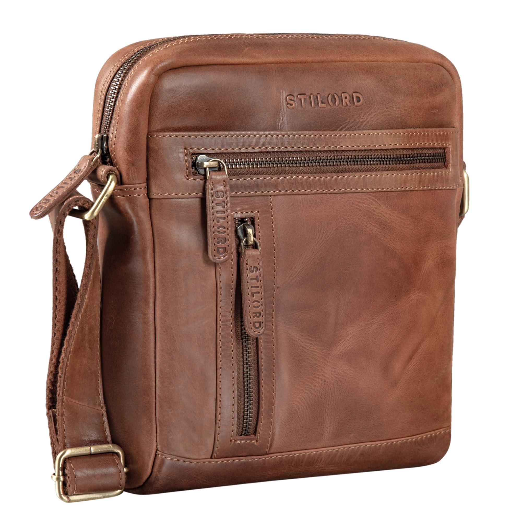 Laptoptasche Leder Damen STILORD 'Charlize' Leder-Laptoptasche