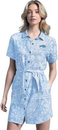 Margaritaville Womens Margaritaville Blue Buffalo Bills Palm Linen Dress at Nordstrom, Size Xx-Large
