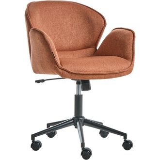 Beliani Desk Chair BELMAR Fabric Orange