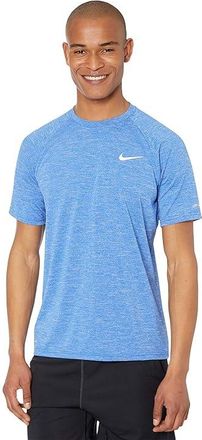 Nike Heather Short Sleeve Hydroguard Mens Swimwear Game Royal : 2XL, Polyester