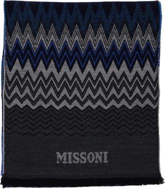 Missoni Multikleur Sjaal U9911 - Heren - Wintersjaals - Zwart - ONE Size - Wol - Accessoires