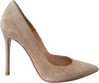Gianvito Rossi Beige Suede Pumps Size 36