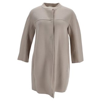 Max Mara S Max Mara Coat in Beige Virgin Wool