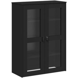 vidaXL Aparador Superior Viken Madera De Ingenier&iacute;a Negro Vidaxl