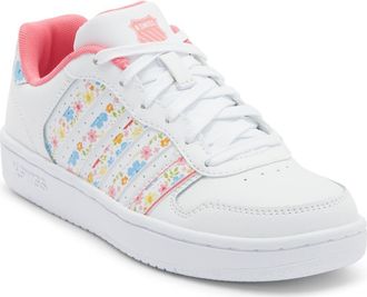 K-Swiss Court Palisades Sneaker in White/Flower/Pink Lemonade-M at Nordstrom Rack, Size 8.5