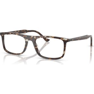 Ray-Ban 53mm Rectangle optical glasses in Yellow at Nordstrom
