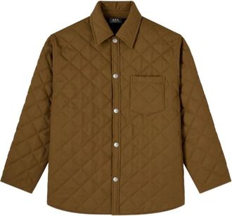 A.P.C. Georges Blouson - Heren - Zomerjassen - Groen - XS - Nylon - Jassen