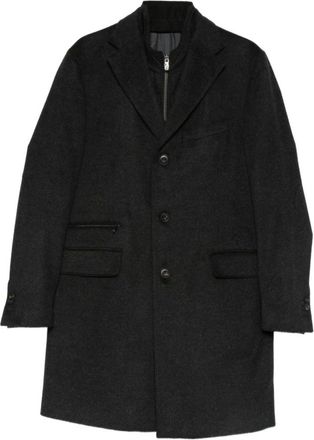 Corneliani Hombre, Abrigos, Negro, Talla: XL