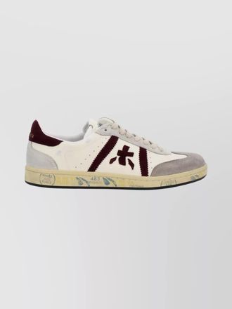 Premiata sneakers with contrast heel tab and rubber sole