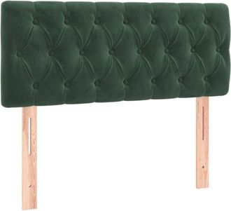 vidaXL Cabecero Con Led De Terciopelo Verde Oscuro 90x7x78/88 Cm Vidaxl