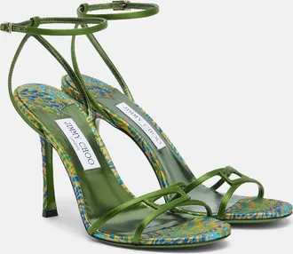 Jimmy Choo London 1998 Leo satin sandals