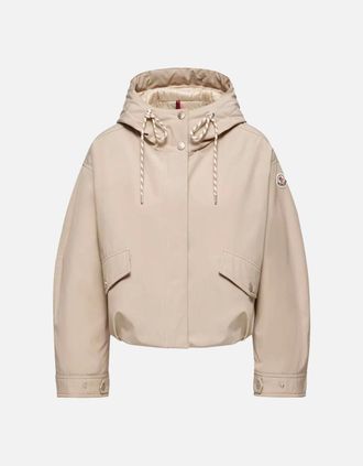 Moncler Womens WOMENS EUCALYPTUS JACKET - Cream - Size: 10