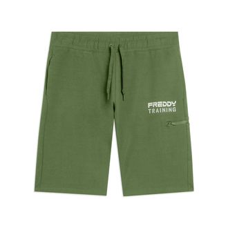 Freddy Shorts con stampa TRAINING e tasca zip