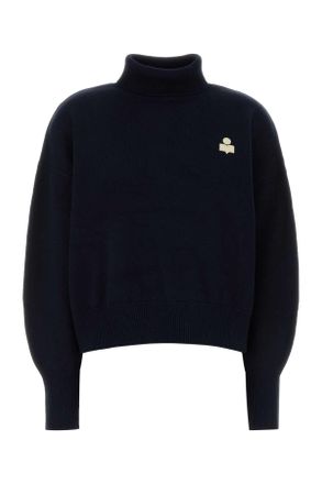 Isabel Marant Midnight Blue Cotton Blend Oversize Nasha Sweater