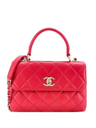 Chanel Trendy CC Top Handle Bag Quilted Lambskin Small shoulder bag - Rosa
