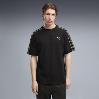 Puma T-shirt Essentials Elevated Tape dal taglio morbido da uomo, Accessori, Nero, XXL