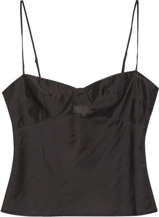 Reformation Alouette Semi Sheer Camisole in Black at Nordstrom, Size 10
