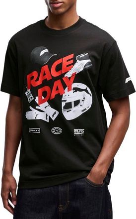 Puma F1 Race Day Graphic T-Shirt in Puma Black at Nordstrom, Size X-Large