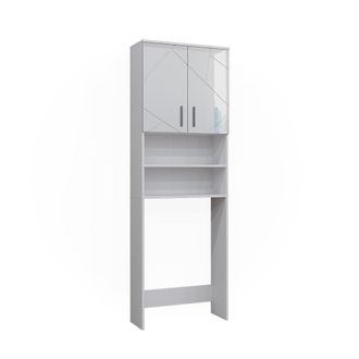 Vicco Mueble Para Lavadora Irma, Blanco, 64 X 190.5 Cm Vicco