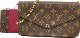 Louis Vuitton Fuchsia Chain/Shoulder Wallet (Pre-Owned)