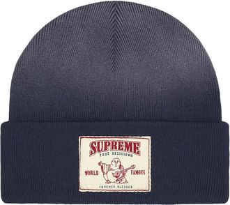 SUPREME Berretto con applicazione - Blu