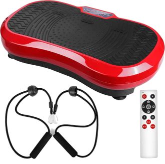 OEM Plataforma Vibratoria, 120 Niveles De Intensidad Ajustables, Motor Silencioso, Color Rojo