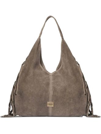 Marc Ellis Borsa tote con frange - Toni neutri