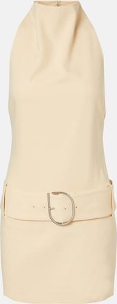 Sir. Vestido corto Sabina con cintur&oacute;n y cuello halter