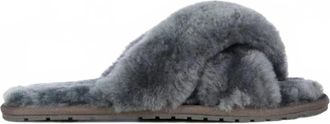 Emu Womens Mayberry Anthracite Slippers In Charcoal
