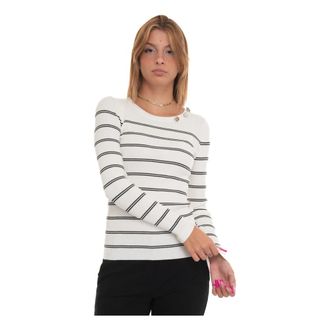 Liu Jo Mf 3001 Pullover - Dames - Ronde hals truien - Veelkleurig - XL - Polyester - Truien & Vesten
