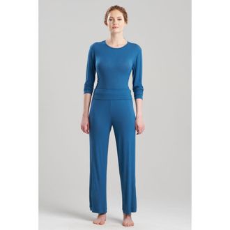 Natori SKYE - RIB Ease Pants in Midnight Teal at Nordstrom, Size Medium