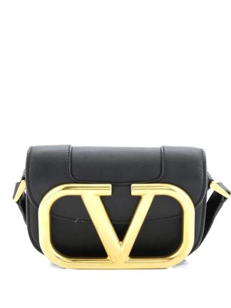 Valentino Garavani Supervee Leather Small crossbody bag - Nero