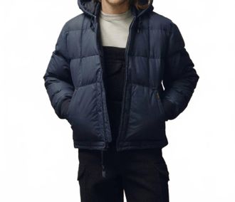 Filson Waxed Down Jacket In Night Sky