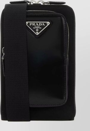 Prada nylon and leather shoulder bag