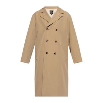 A.P.C. Double-breasted jas - Heren - Trenchcoats - Beige - S - Jassen