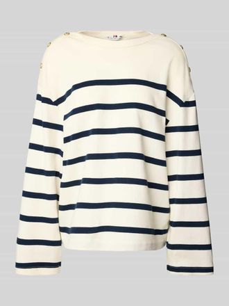 Tommy Hilfiger Relaxed Fit Langarmshirt aus reiner Baumwolle in Weiss, Gr&ouml;&szlig;e L