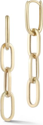 Ember Fine Jewelry 14K Gold Paperclip Link Drop Earrings