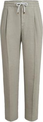 Brunello Cucinelli Trousers with drawstring in Khaki at Nordstrom, Size 58 It