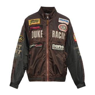 Duke + Dexter Duke + Dexter, Jassen, Heren, Bruin, L, Nylon, DR4 Patch-Embellished Bomberjack