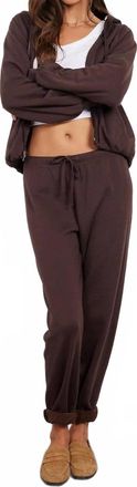 bobi Pull-On Drawcord Jogger In Black Cherry