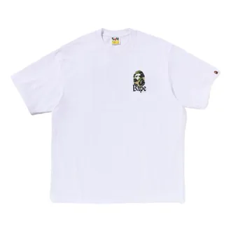 A Bathing Ape Floral Ape Head Relaxed Fit Tee White 1K30-110-324-WHITE