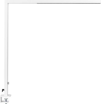 Beliani L&aacute;mpara De Mesa Led De Metal Blanco 120 Cm Abrazadera Moderno Escritorio Volans