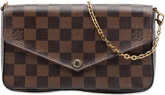 Louis Vuitton Pre-owned Cross Body Bags, female, Brown, Size: ONE SIZE Pre-owned Canvas Cross Body Bag