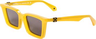 Off-white Off White Dalton Square-zonnebril voor dames (Geel/Grijs)