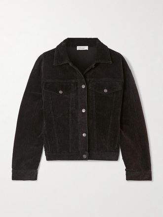 Frame Denim Giacca In Velluto A Coste Di Misto Cotone - Marrone